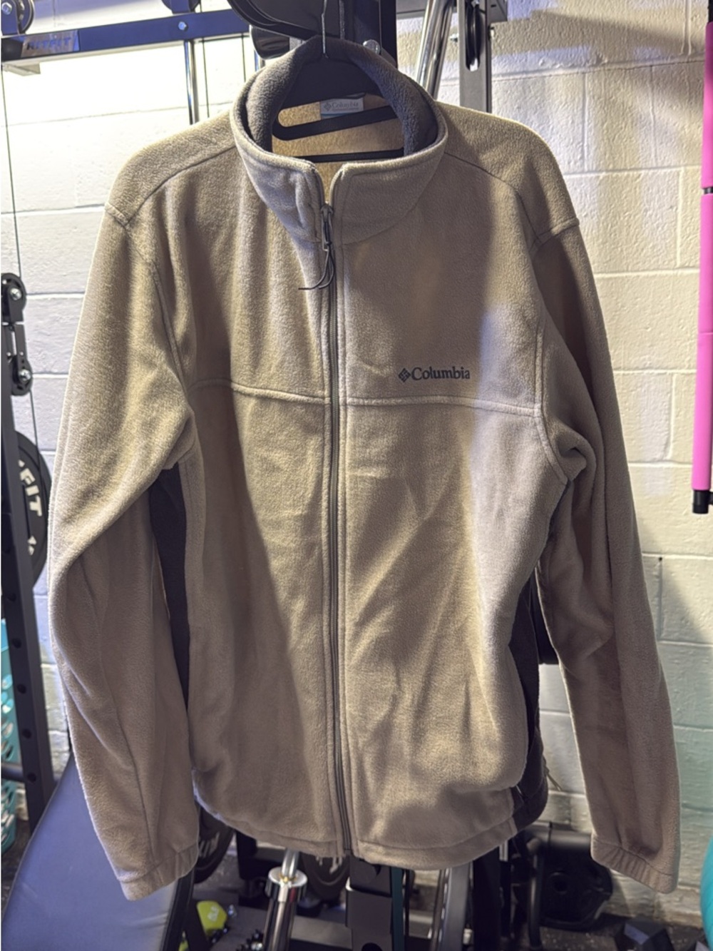 Columbia Men's Taupe Full-Zip Fleece Jacket
